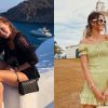 Bruna Marquezine e Marina Ruy Barbosa posam em frente a destinos de viagem famosos