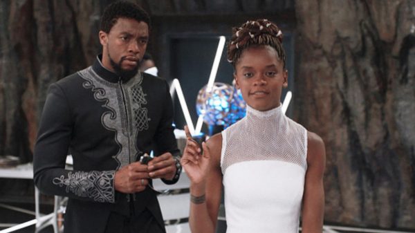 chadwick boseman e letitia wright