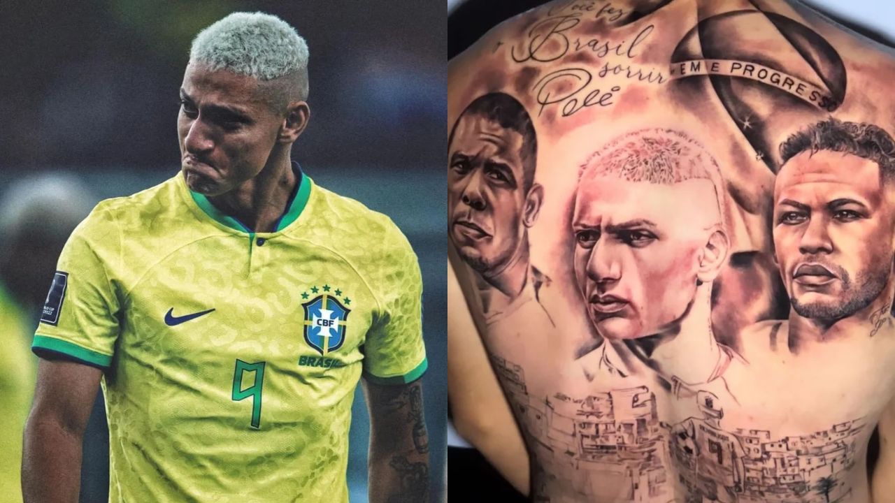 Richarlison faz tatuagem em homenagem à Seleção e web não perdoa nos memes!