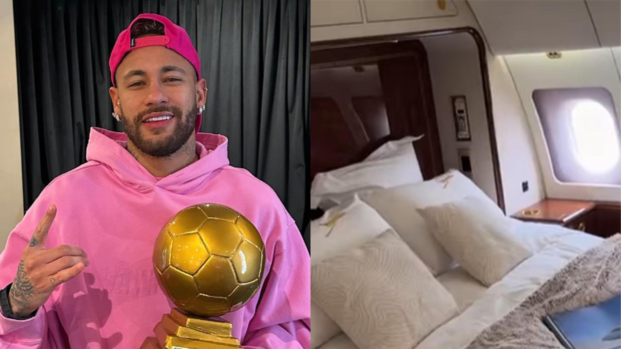 Neymar Jr faz tour em seu jatinho e impressiona internautas com luxo; confira