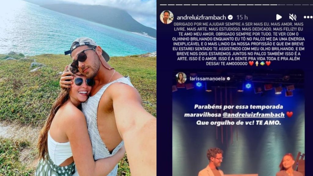 Em meio a polêmica familiar, Frambach se declara para Larissa Manoela