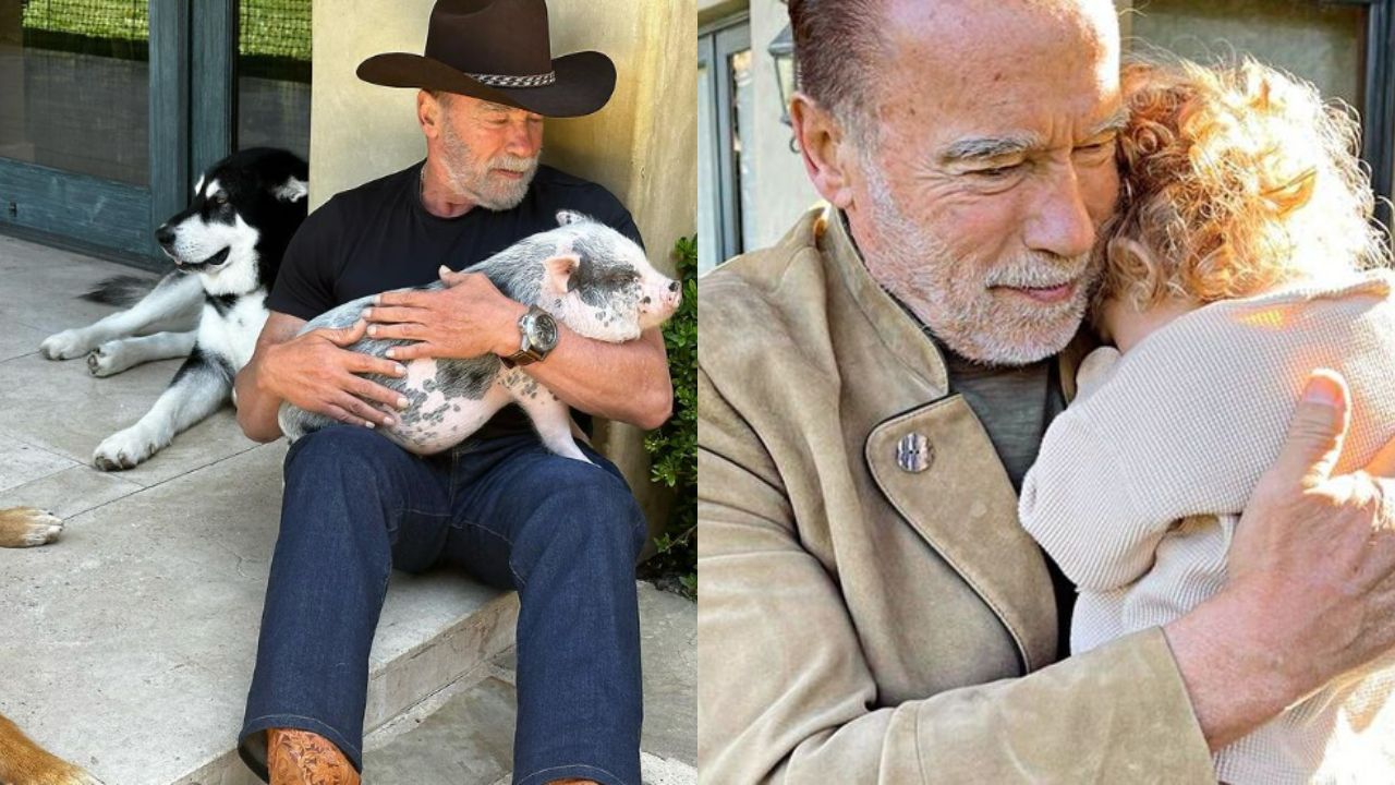 Arnold Schwarzenegger revela que dá a mesma comida para seus animais e netas