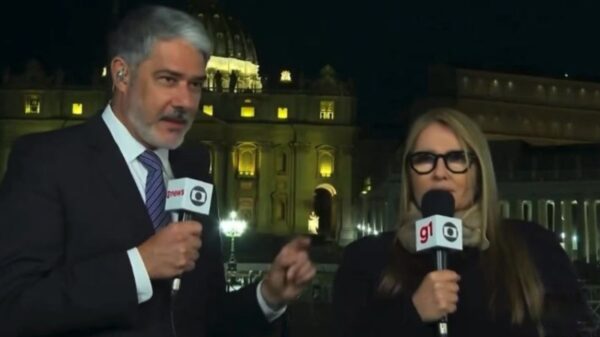 Climão! Ilze Scamparini foge de William Bonner ao vivo