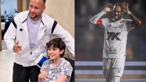 Neymar realiza sonho de menino com síndrome rara em Cariacica