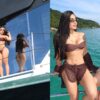 Suposto affair de Virginia faz ensaio em passeio de barco com a influencer
