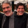 William Bonner e Paulo Ricardo se reencontram e recebem elogios da internet