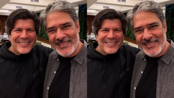 William Bonner e Paulo Ricardo se reencontram e recebem elogios da internet