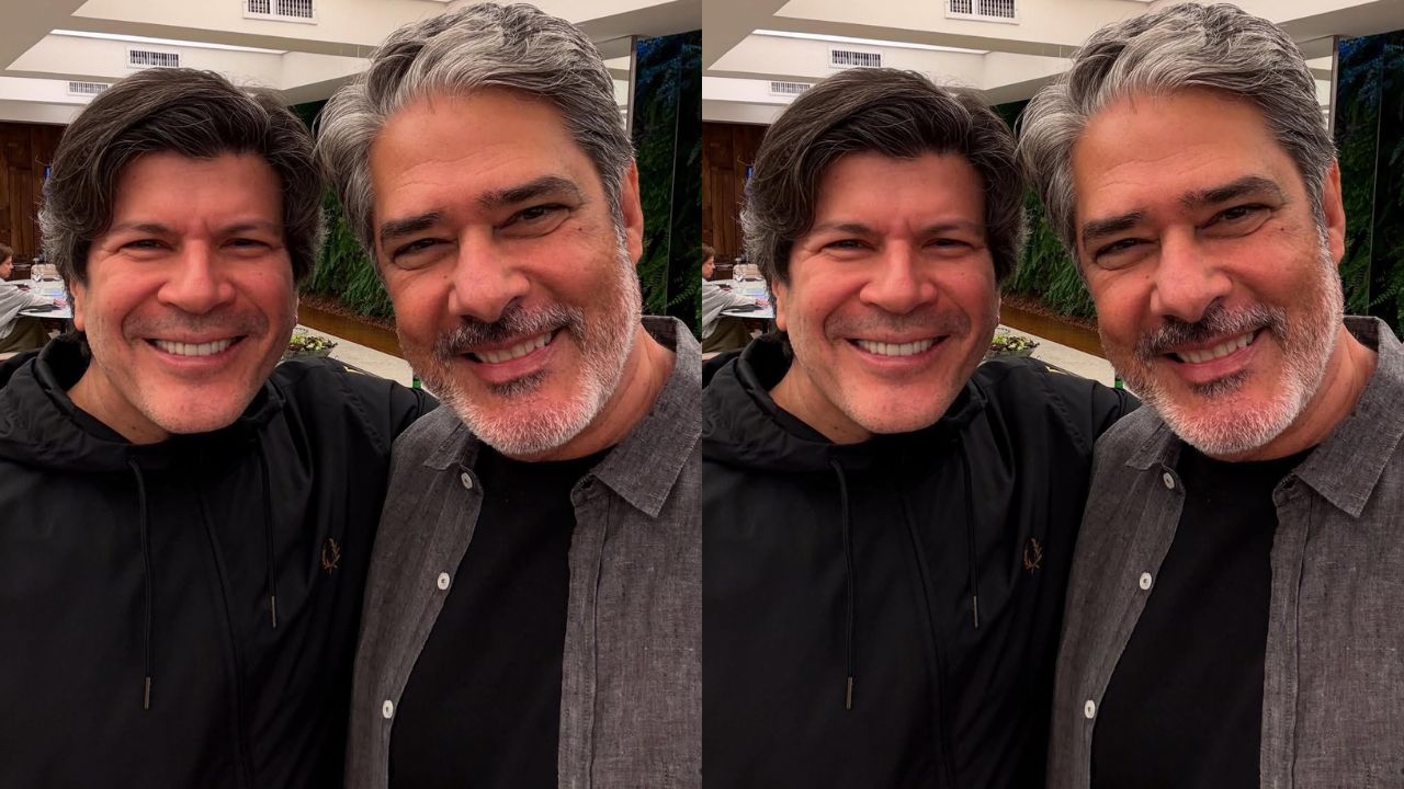 William Bonner e Paulo Ricardo se reencontram e recebem elogios da internet