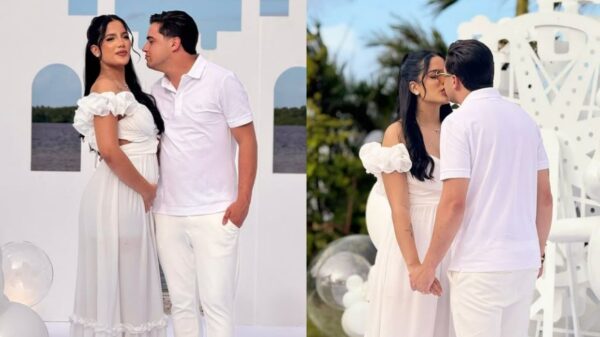 Natanzinho Lima e Karolly descobrem sexo do bebê em chá revelação