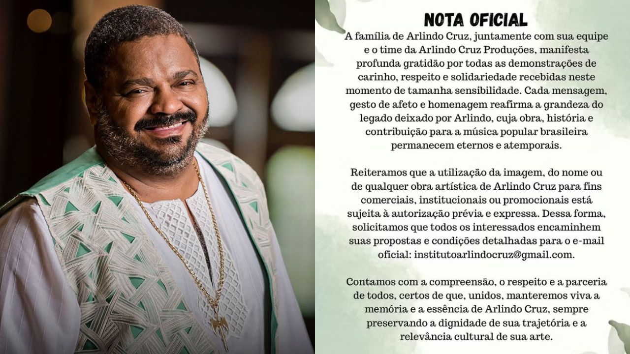 Família de Arlindo Cruz impõe regras para o uso da imagem do cantor