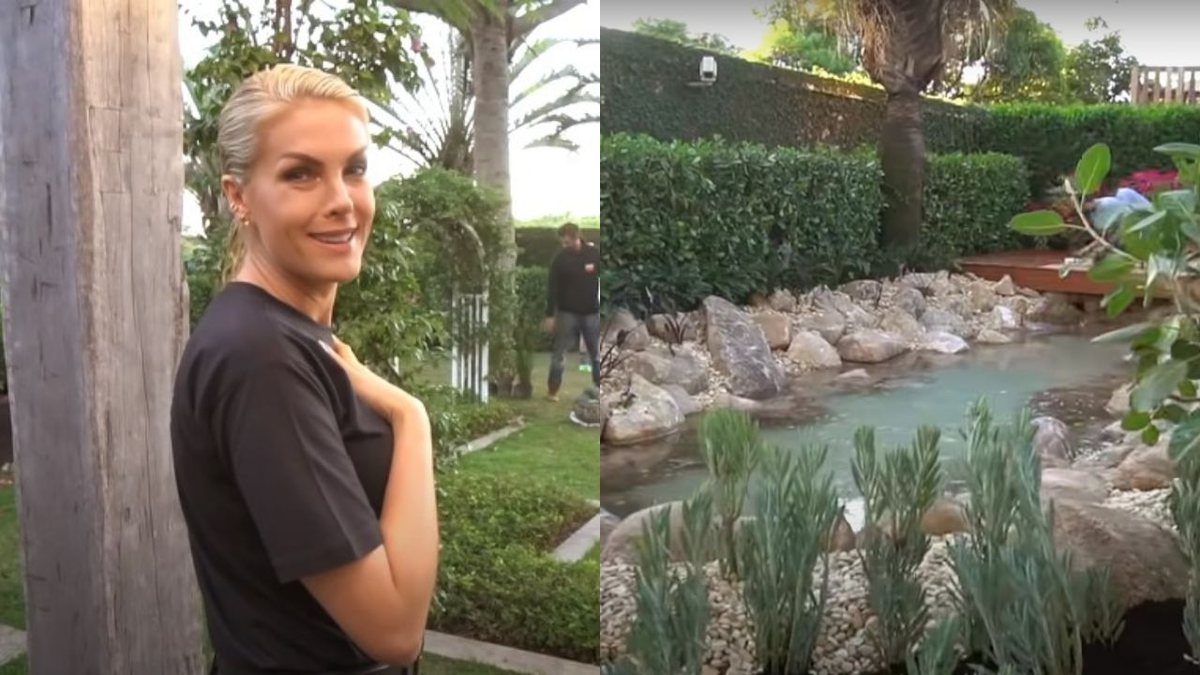 Ana Hickmann mostra lago construído em sua mansão