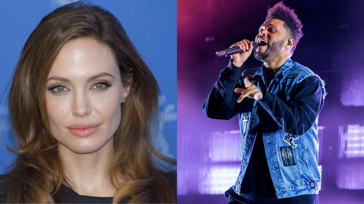 Novo casal? Angelina Jolie e The Weeknd são flagrados juntos em jantar