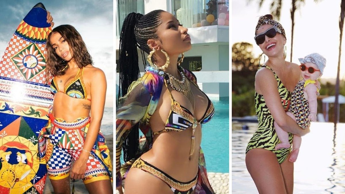 Anitta, Nicki Minaj, e Sabrina Sato se jogam em grifes como Dolce & Gabbana e Louis Vuitton