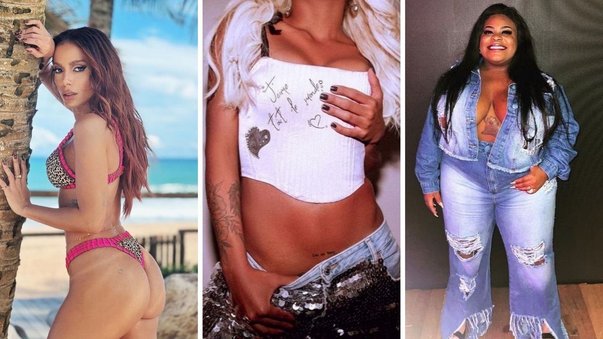 Anitta, Jojo Todynho e mais famosas com tatuagens íntimas