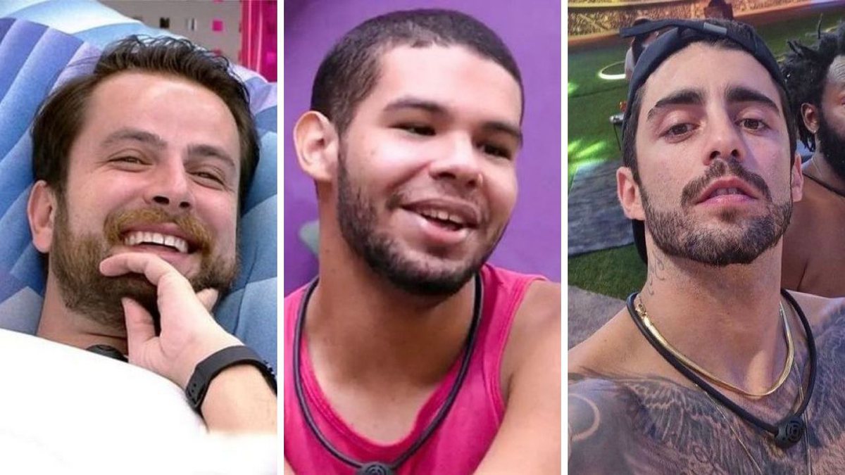 Gustavo, Pedro Scooby e Vinicius estão no oitavo paredão do BBB22