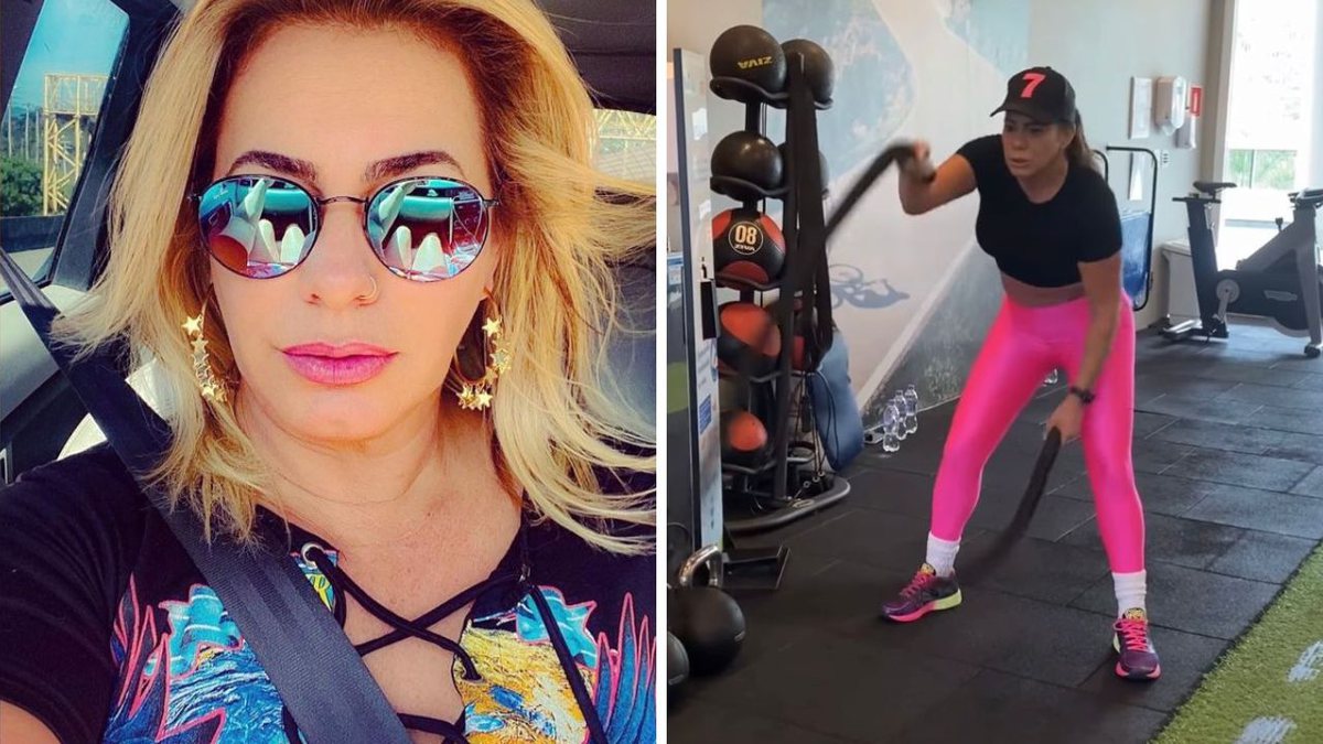 Aos 54 anos, Debora Rodrigues vira musa fitness: 