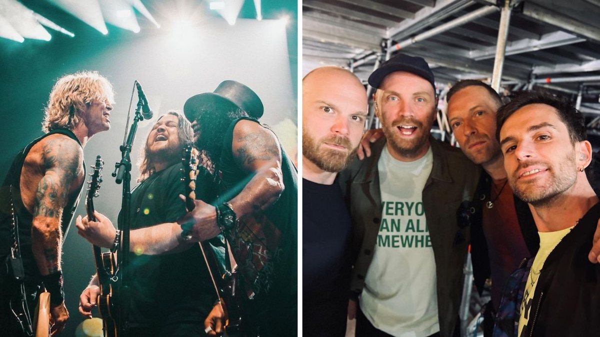 Em turnê, o Guns N'Roses passará em oito cidades brasileiras; o Coldplay fará três apresentações