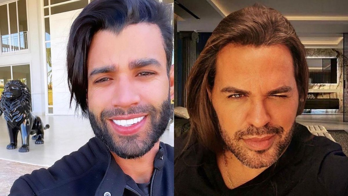 Gusttavo Lima exibe novo visual e é comparado com Eduardo Costa