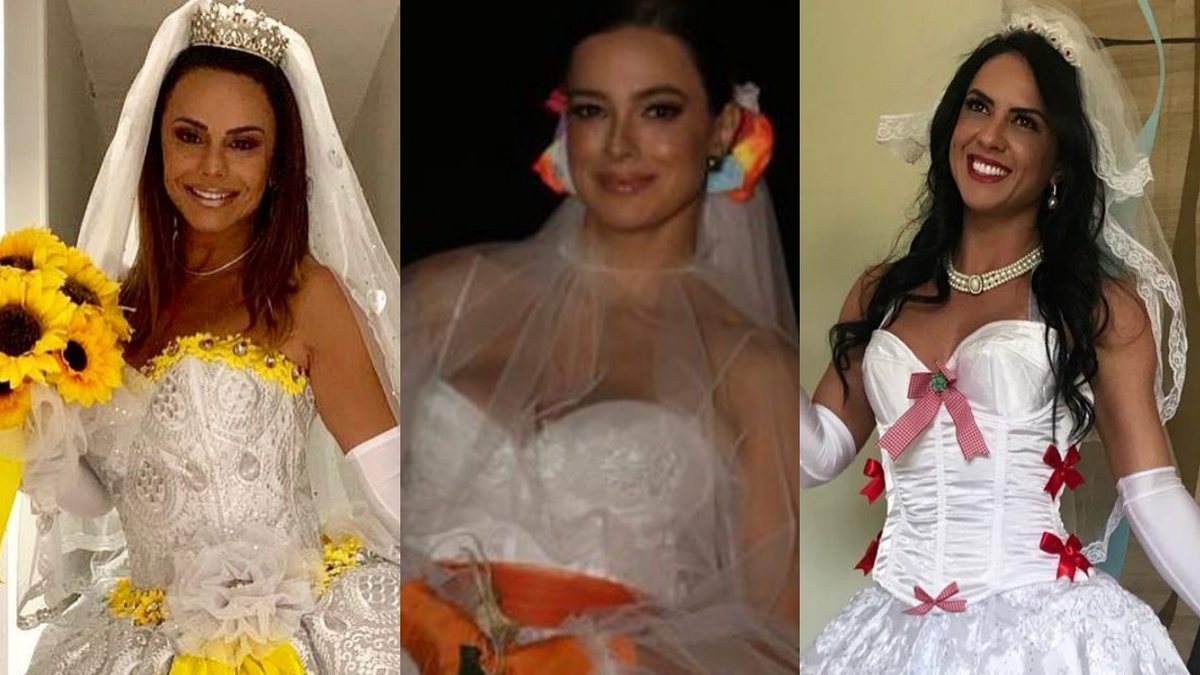 Confira a lista com as famosas que arrasaram com looks de noiva para as comemorações juninas
