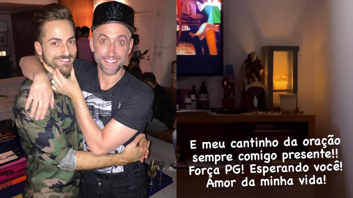 Thales Bretas, marido de Paulo Gustavo, mostra 'cantinho da oração'