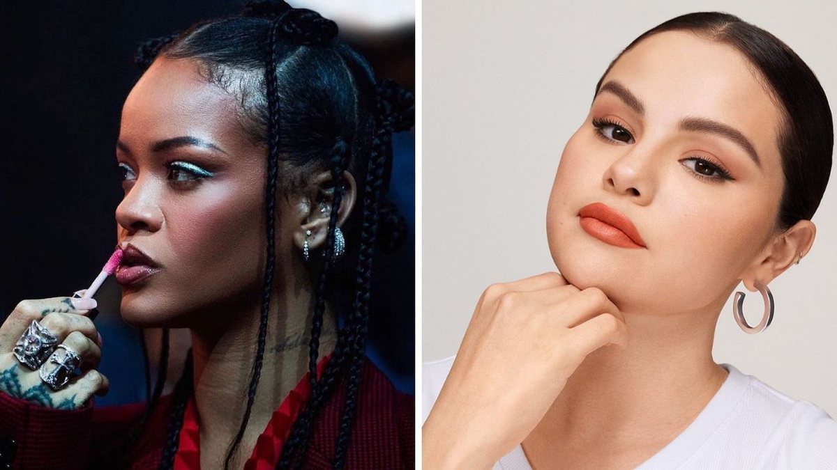 Rihanna, Selena Gomez e mais celebs com marcas de beleza