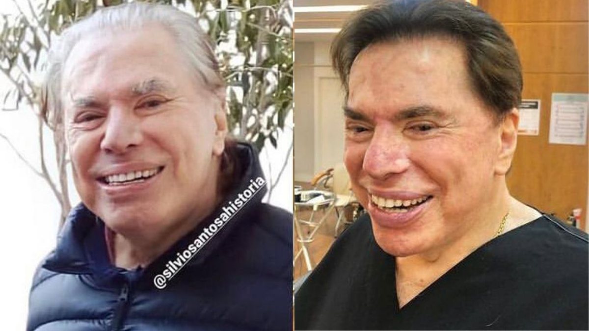 Silvio Santos tinge os fios grisalhos e exibe novo visual