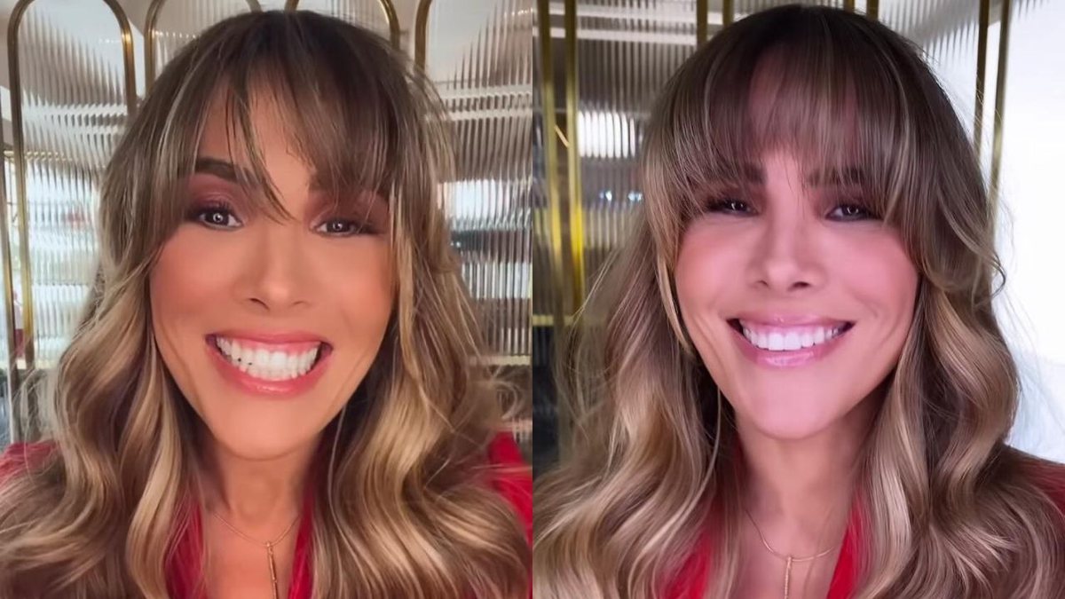 De franjinha! Wanessa Camargo aposta em novo visual